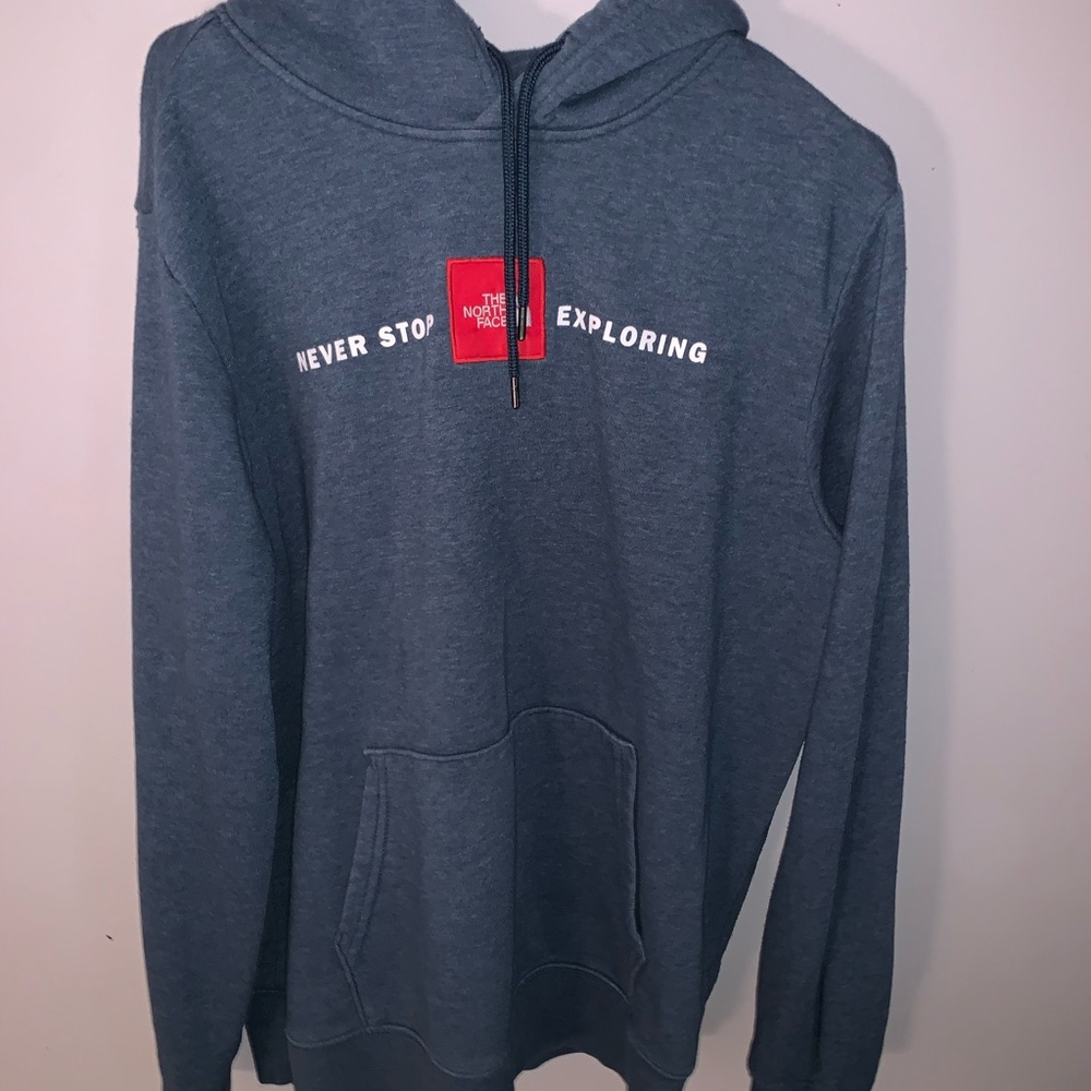 North face blueish sweatshirt size L
